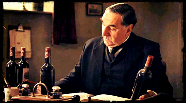 Downton Abbey Mr Carson Counts The Wine