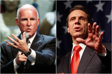 Brown and Cuomo