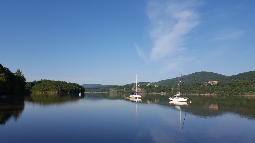 Garrison Landing Hudson River Sailboats Morning